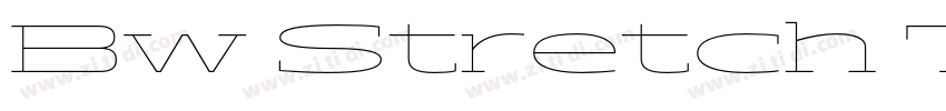 Bw Stretch Thin字体转换
